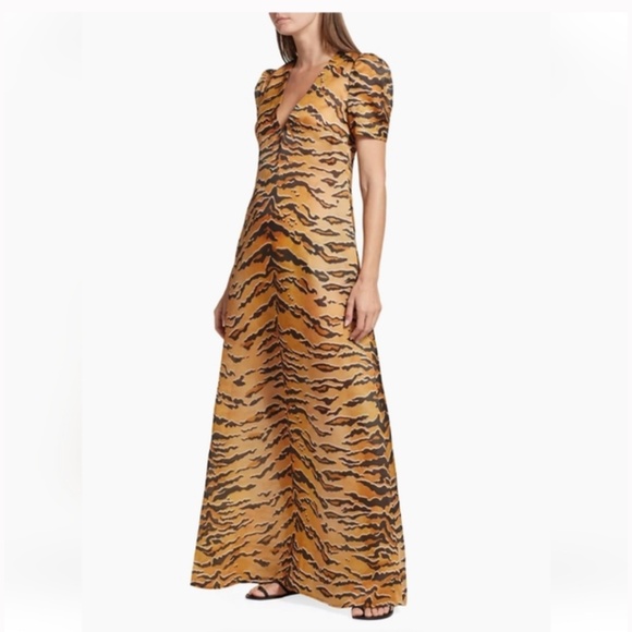Zimmermann Matchmaker Tiger-Print silk maxi - Picture 1 of 4